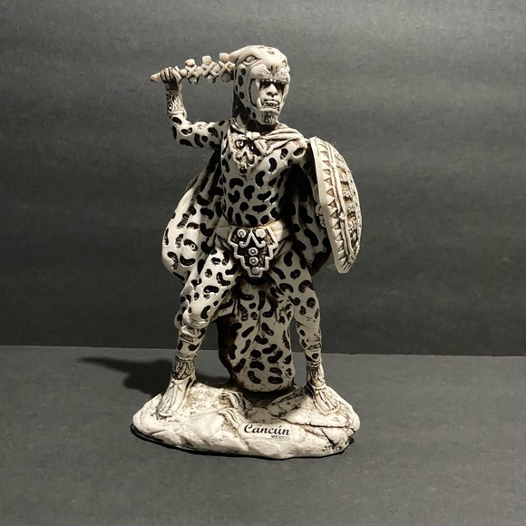 Hand made Mayan Jaguar Warrior - Picture 2 of 6